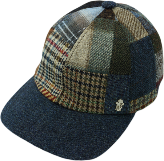 Patchwork-Baseballmütze (Wolle)