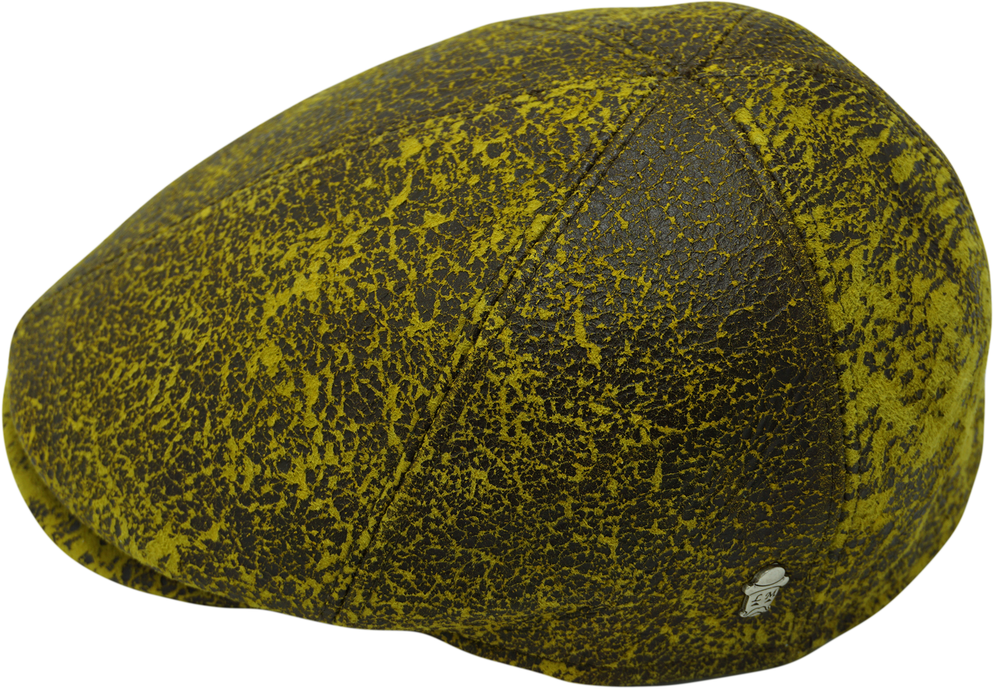Patchwork Flat Cap (Genuine Leather)