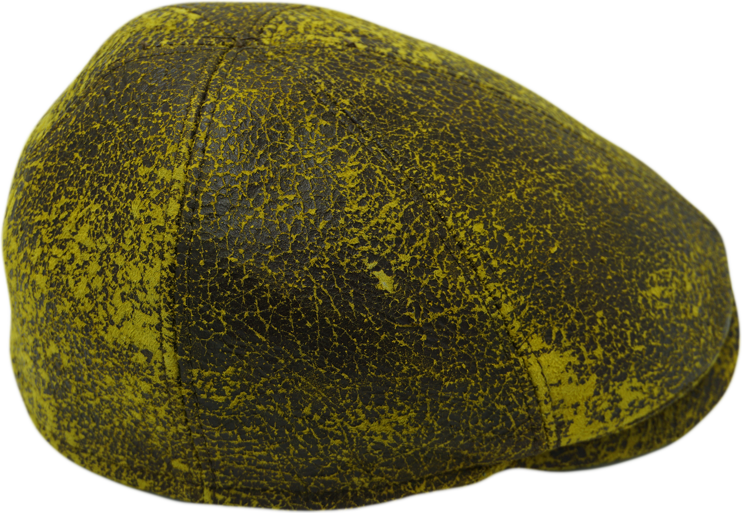 Patchwork Flat Cap (Genuine Leather)
