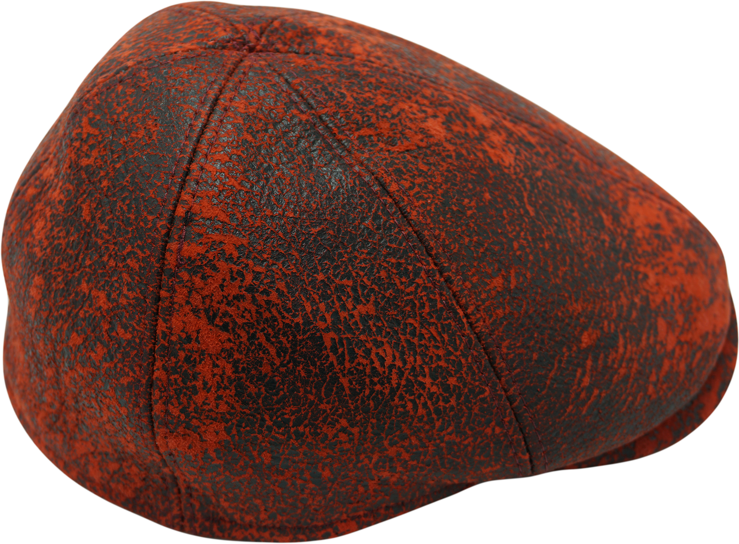 Patchwork Flat Cap (Genuine Leather)