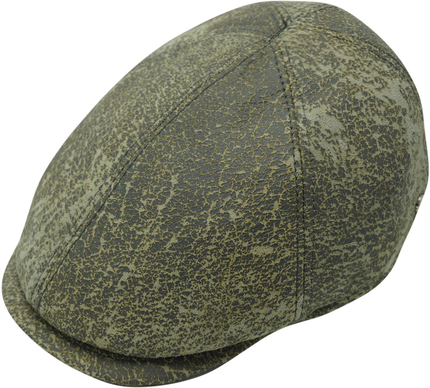 Patchwork Flat Cap (Genuine Leather)