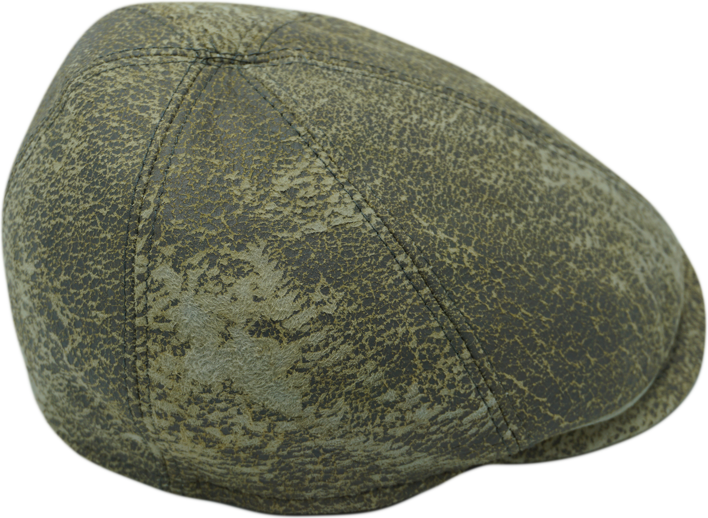 Patchwork Flat Cap (Genuine Leather)