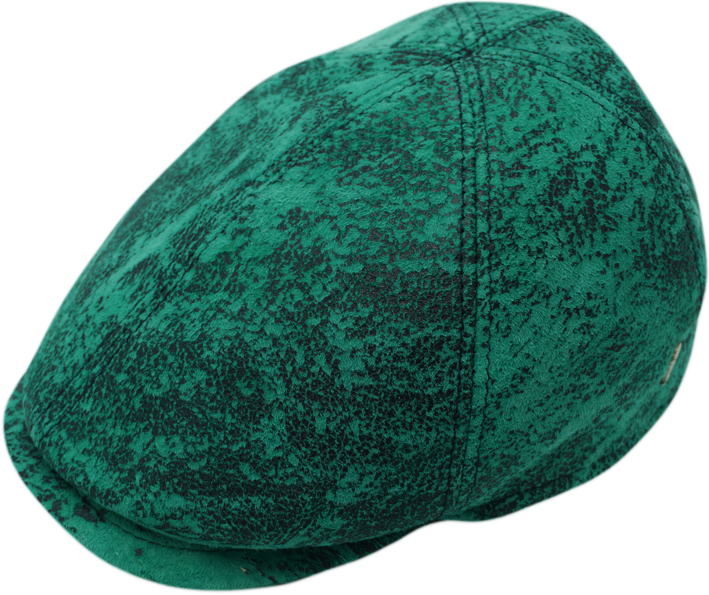 Patchwork Flat Cap (Genuine Leather)