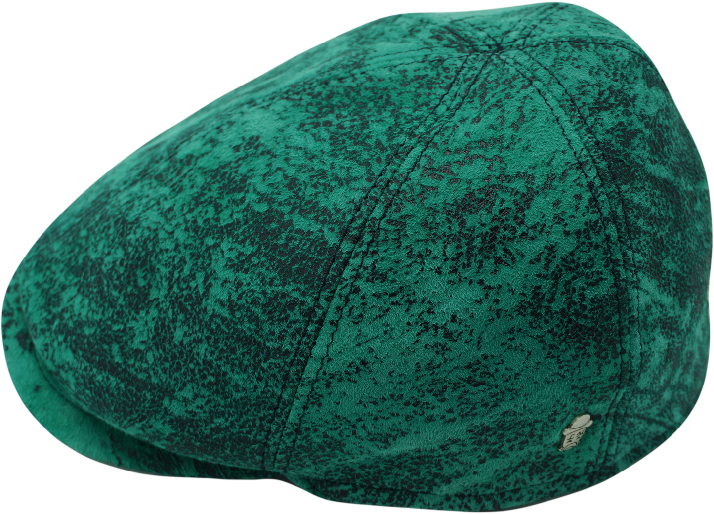 Patchwork Flat Cap (Genuine Leather)