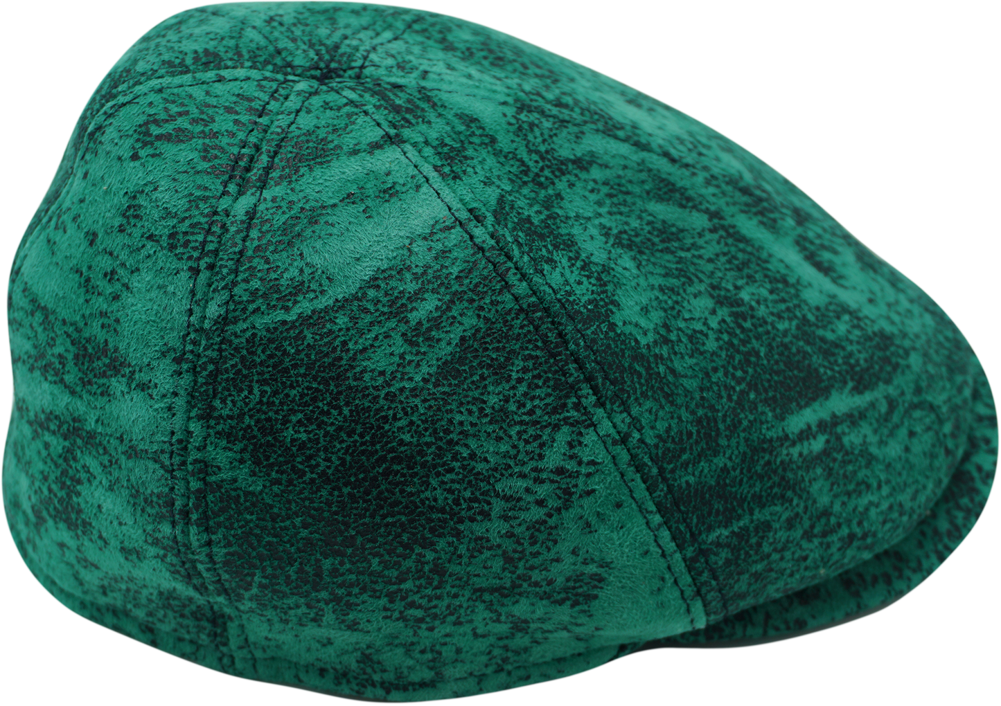 Patchwork Flat Cap (Genuine Leather)