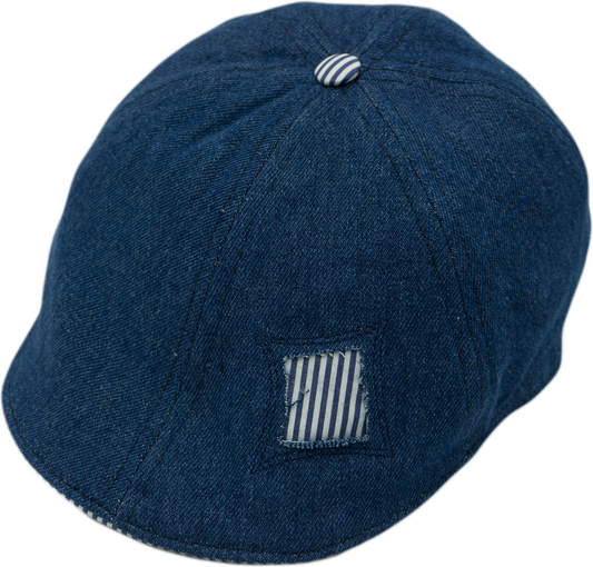 Norris Patchwork Flat Cap (Linen)