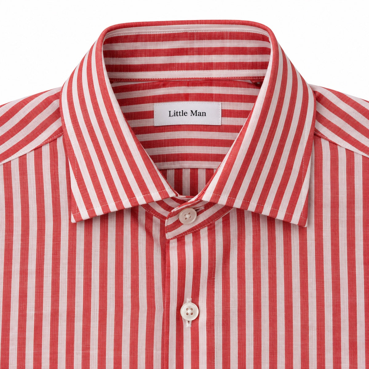 Camicia Lino Righe - 100700 Rosso