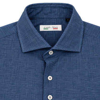 Camicia Lino Unito - 100750 Blu