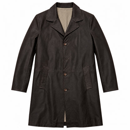 Cappotto Oleato In Pelle - Baglioni T.Moro