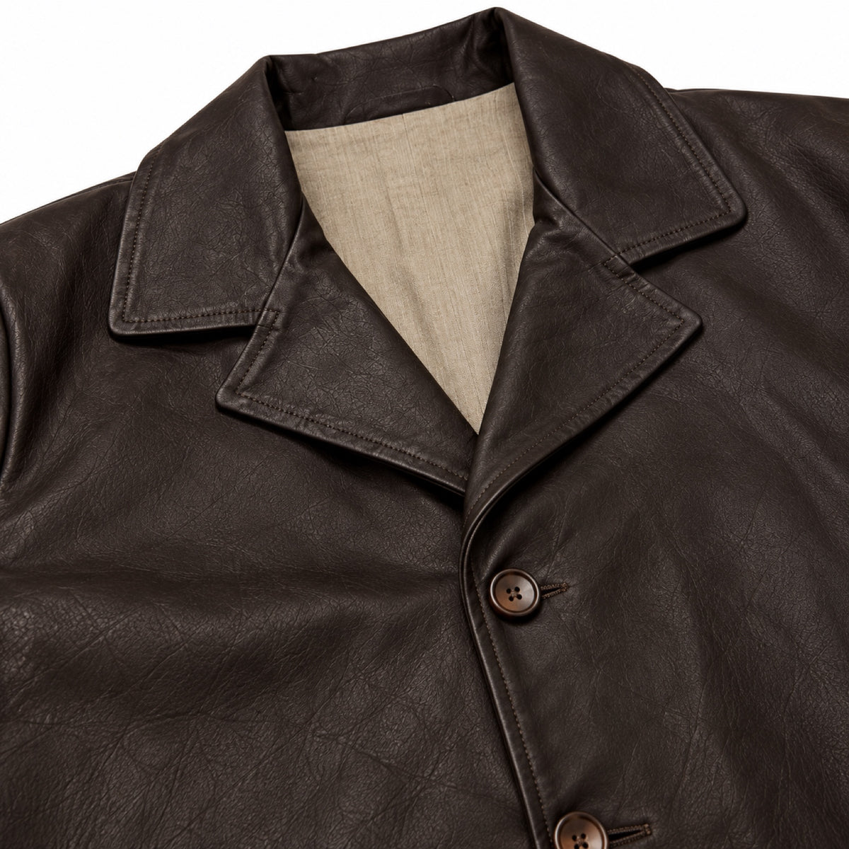 Cappotto Oleato In Pelle - Baglioni T.Moro