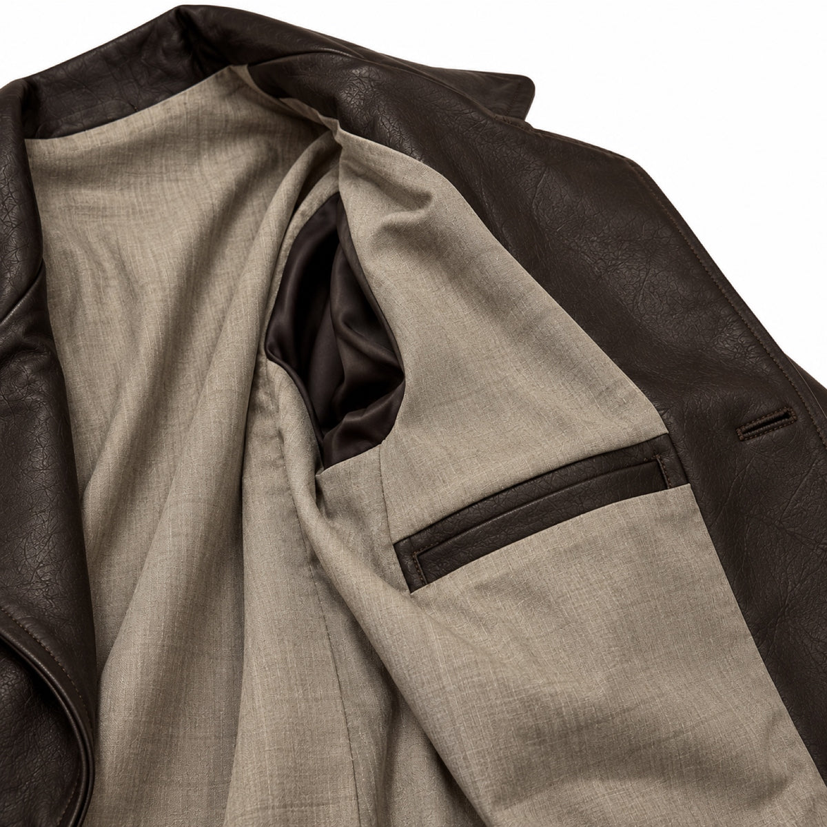 Cappotto Oleato In Pelle - Baglioni T.Moro