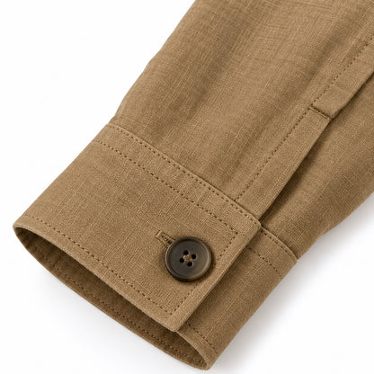 Giacca Camicia Lino - Over Shirt Beige