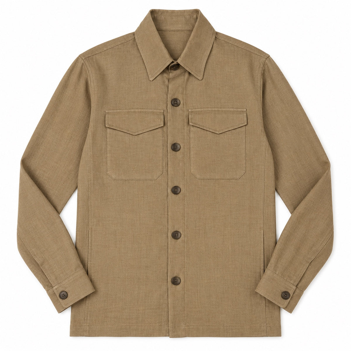 Giacca Camicia Lino - Over Shirt Beige