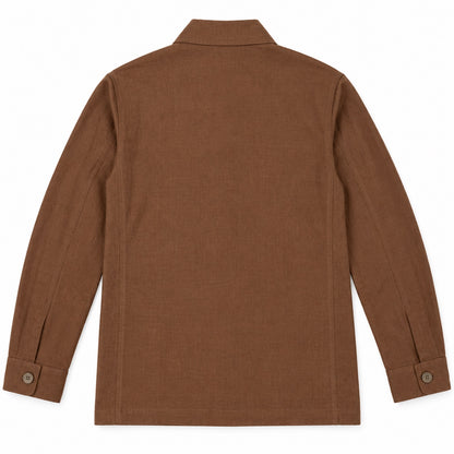 Giacca Camicia Lino - Over Shirt Bruciato