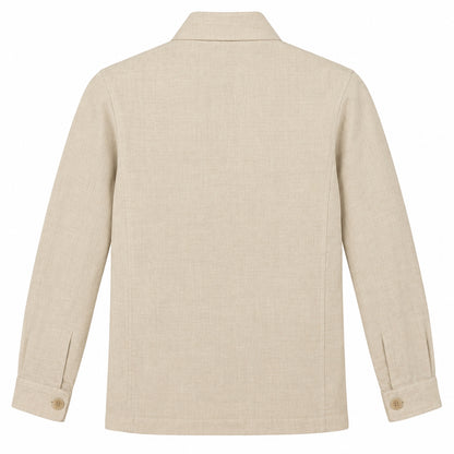 Giacca Camicia Lino - Over Shirt Panna
