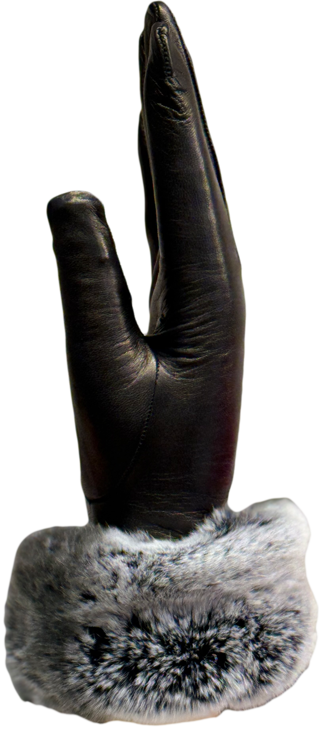 Guanti Donna in pelle di vitello e cincillà