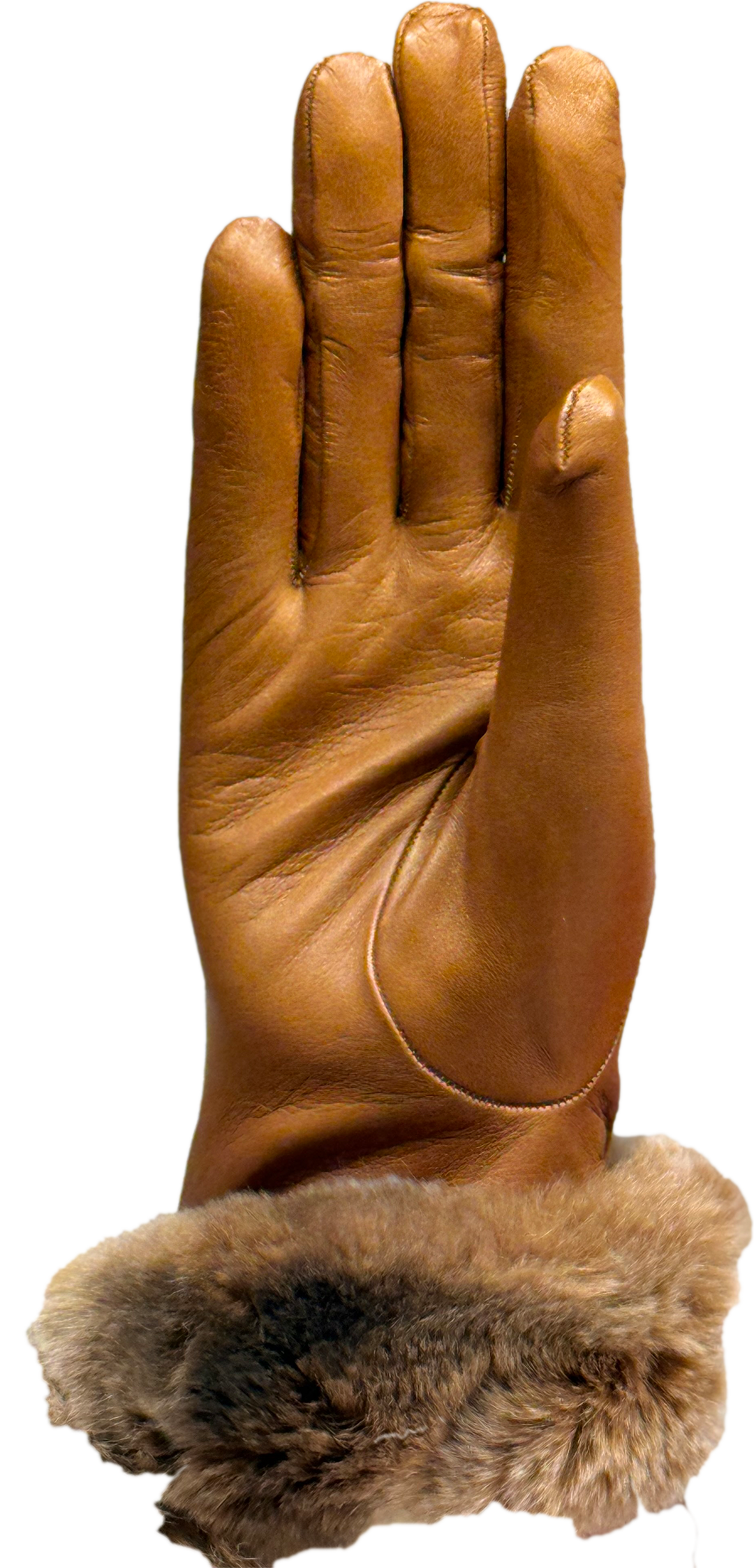 Guanti Donna in pelle di vitello e cincillà