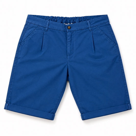 Bermuda Pinces Elastico - 92070B Azzurro