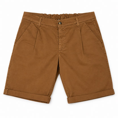 Bermuda Pinces Elastico - 92070B Tabacco 1