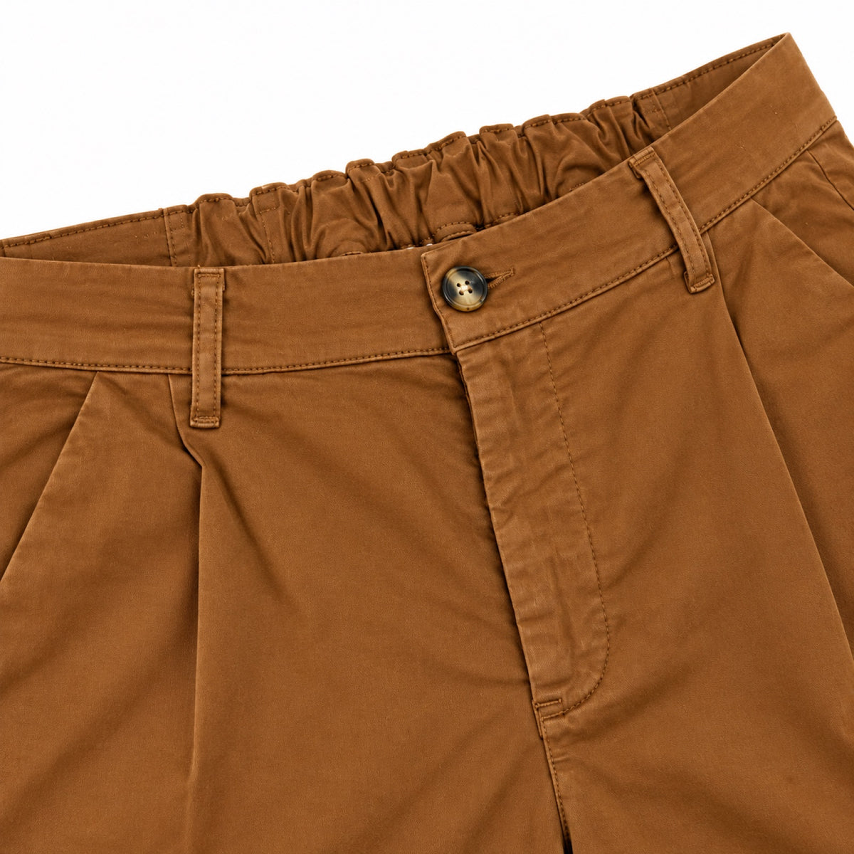 Bermuda Pinces Elastico - 92070B Tabacco 1