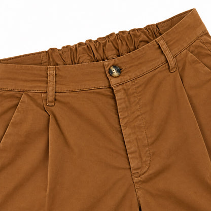 Bermuda Pinces Elastico - 92070B Tabacco 1