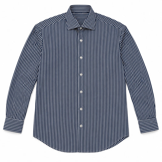 Camicia Righe 81/A - 100440 Blu