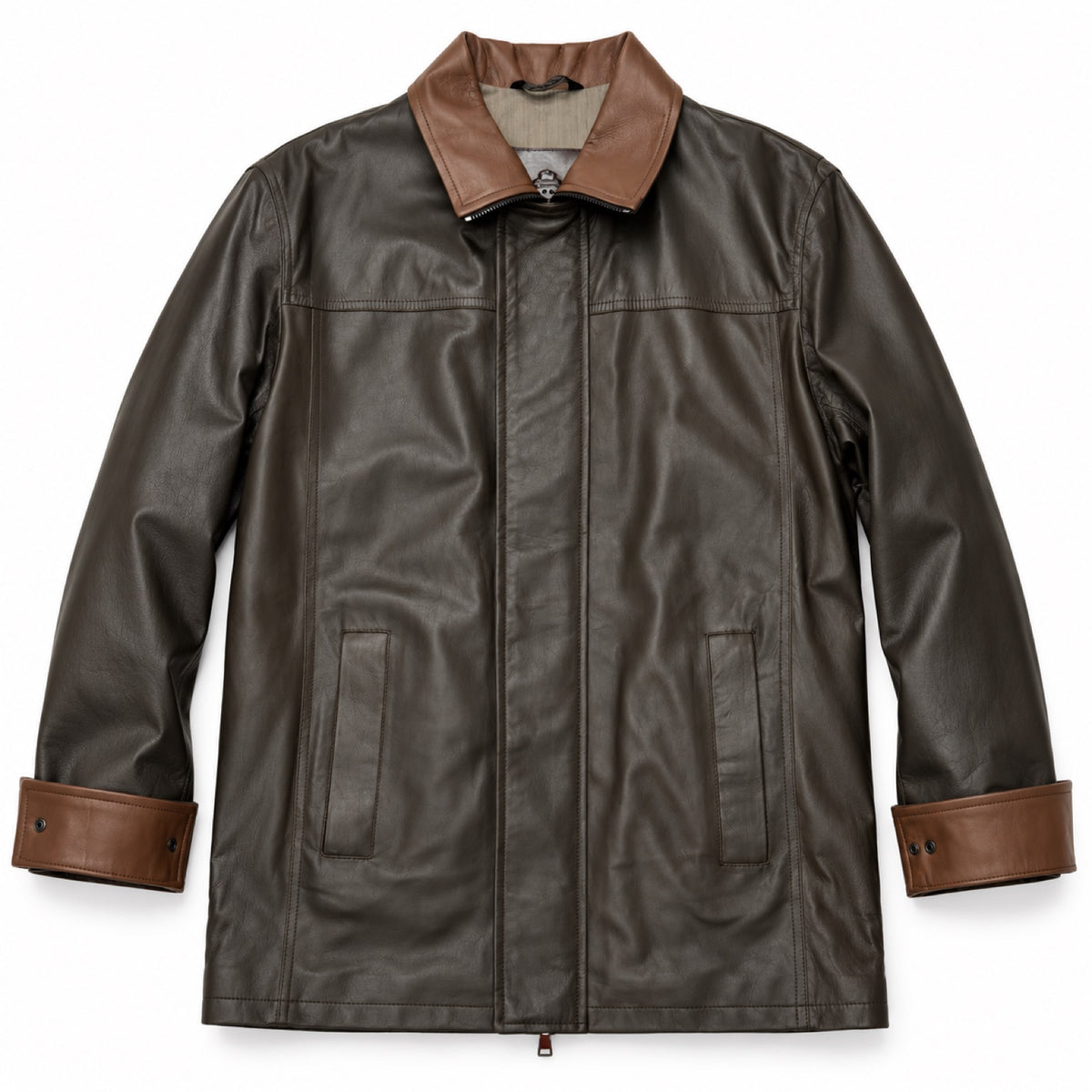 Cappotto Paolo In Pelle - Napline Moro