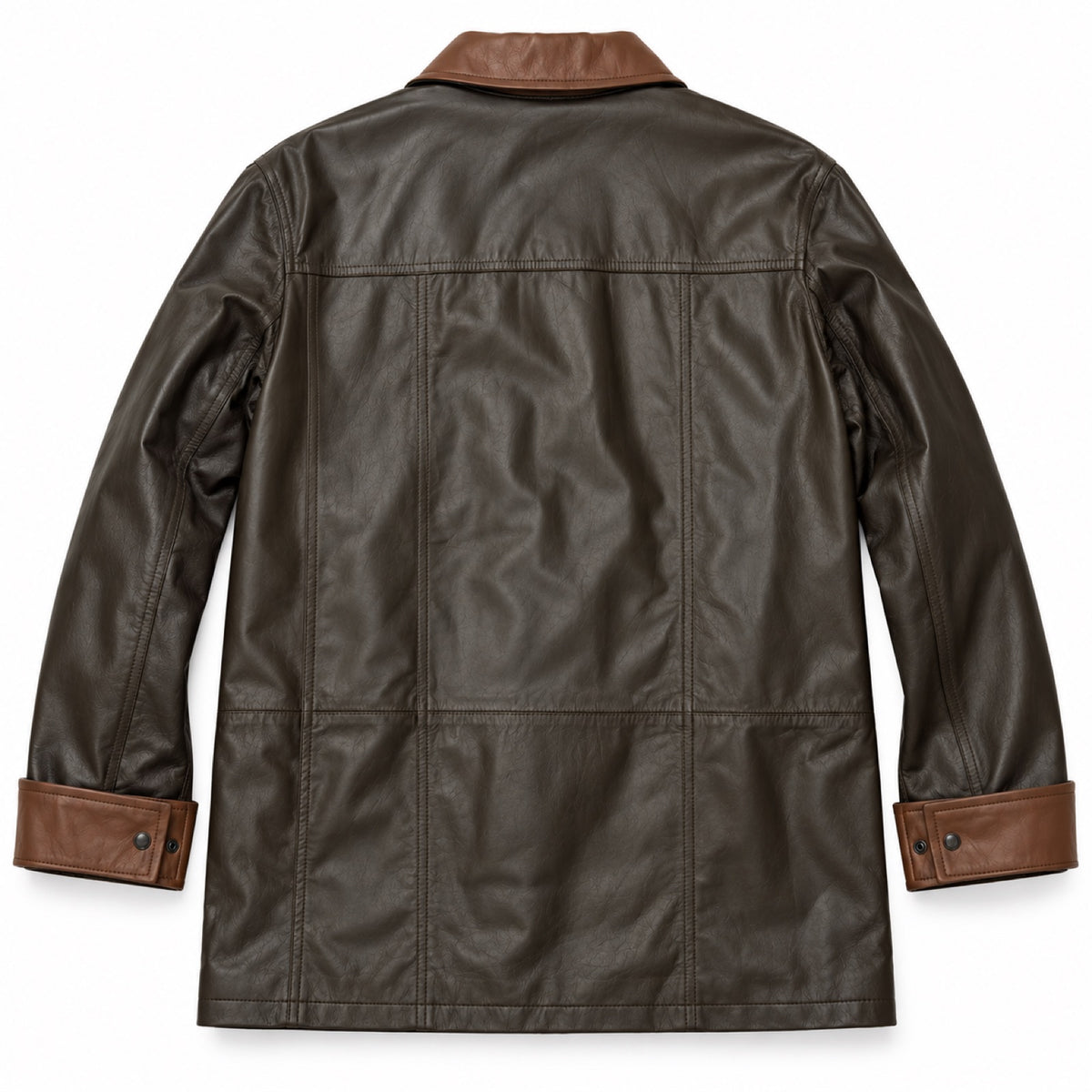 Cappotto Paolo In Pelle - Napline Moro
