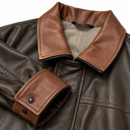 Cappotto Paolo In Pelle - Napline Moro