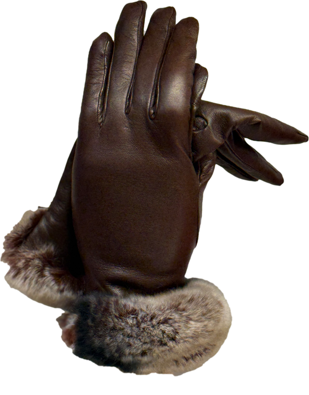 Guanti Donna in pelle di vitello e cincillà