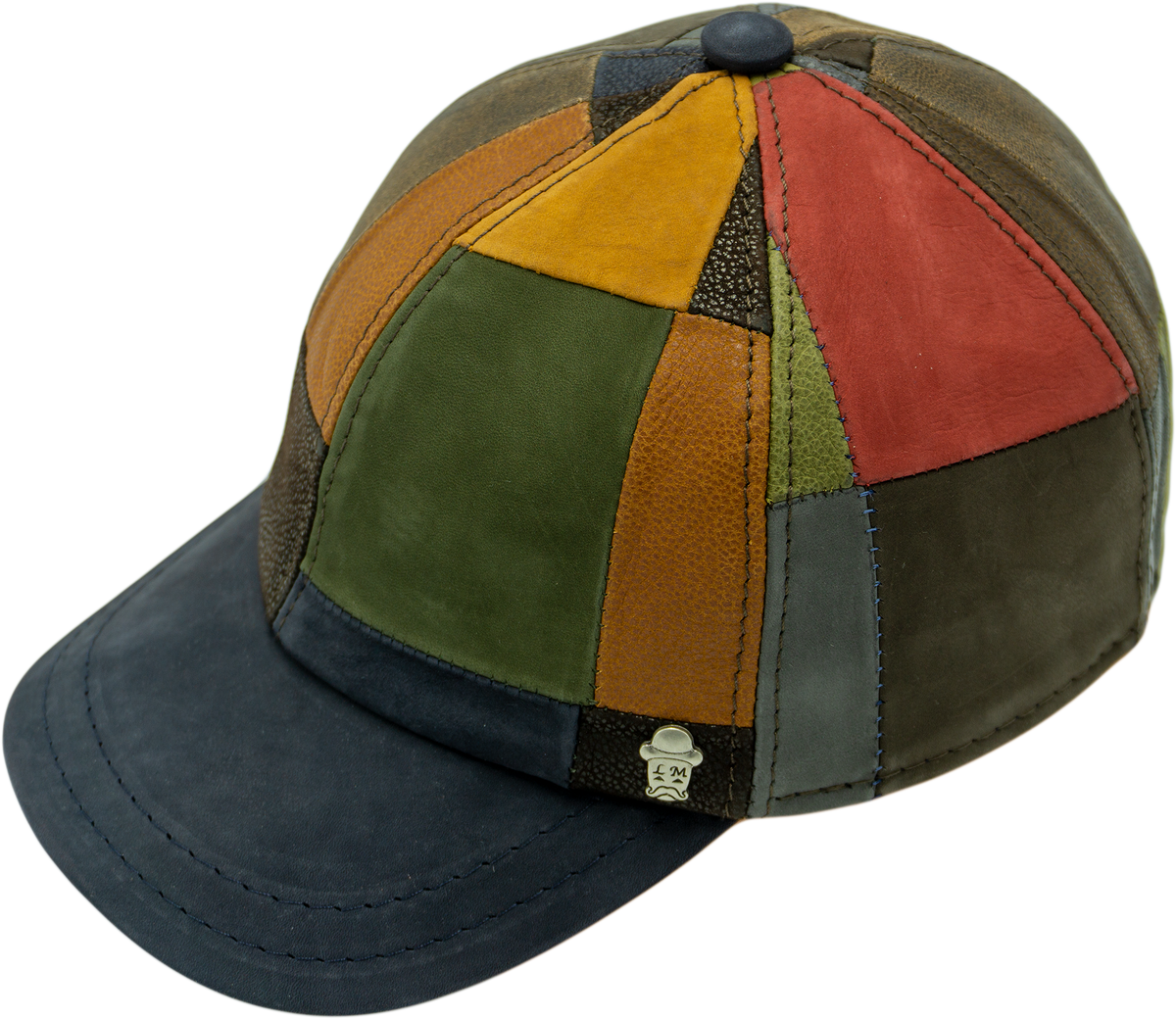 Cappello Baseball Patchwork (Vera Pelle)