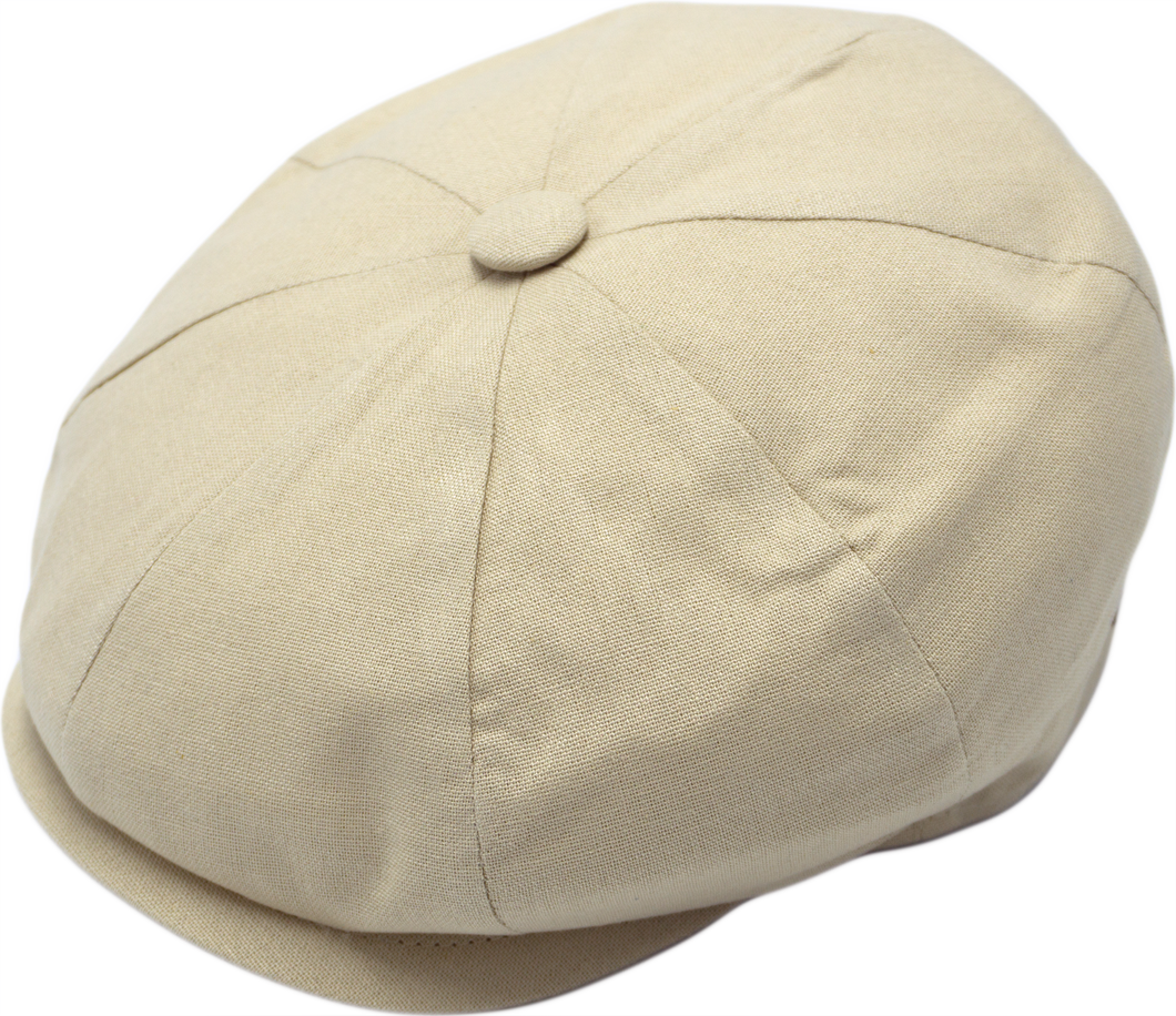Peaky Flat Cap (Linen)