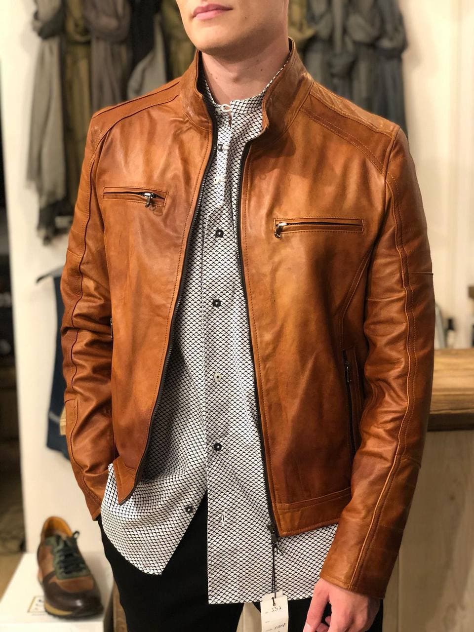Mars-Jacke (echtes Leder)