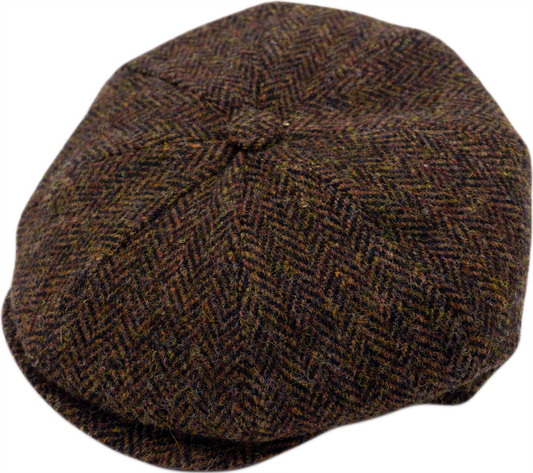 Peaky Herringbone-Mütze (Harris Tweed)