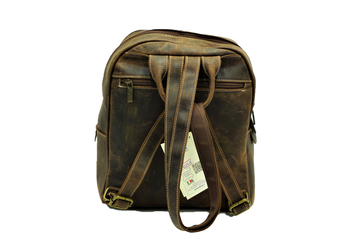 Rom Rucksack (echtes Leder)